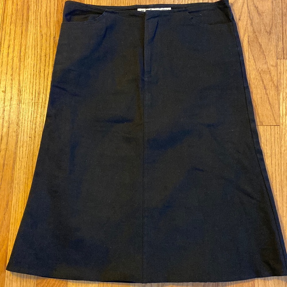 Slight A Line Black Skirt